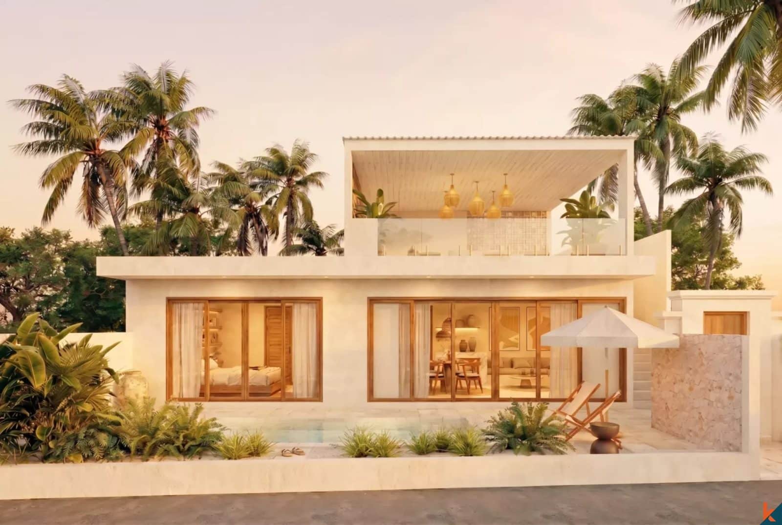 Luxury Two Bedroom Off-Plan Villa with Rooftop Terrace & Stunning Ocean Views in Nusa Lembongan