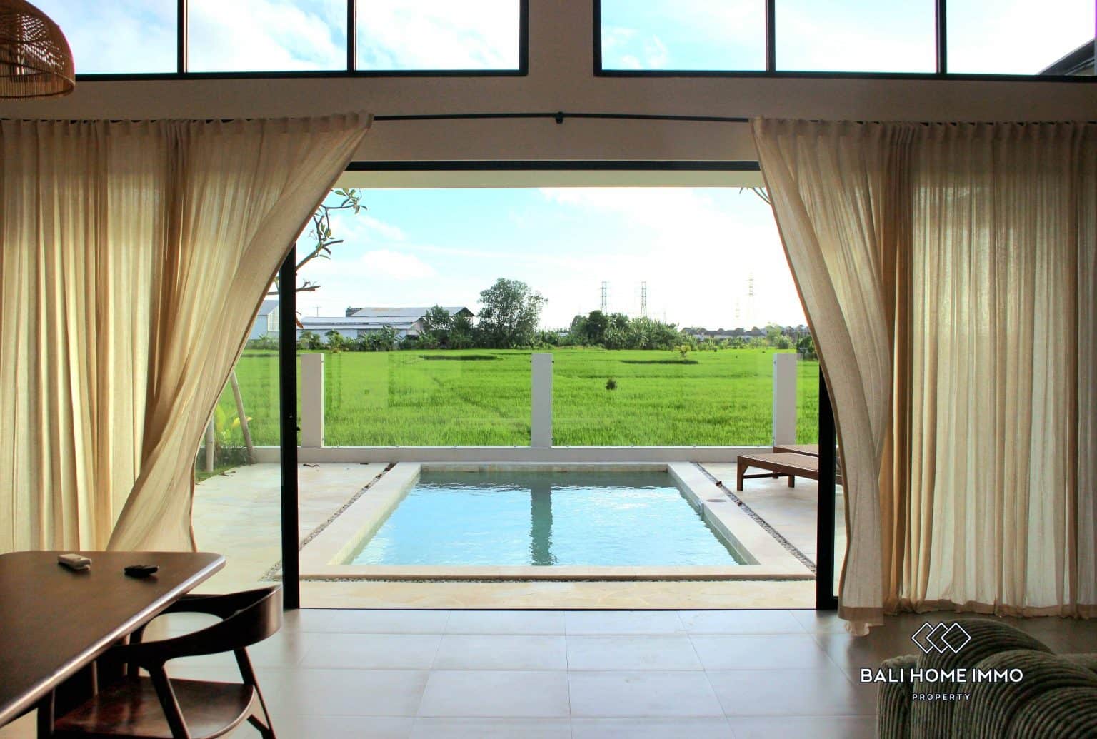 2 Bedroom Tropical Ricefield View Villa For Sale in Kedungu Bali