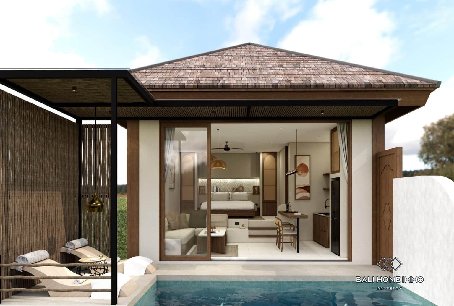 Off-plan Ocean View 1 Bedroom Villa for Sale Leasehold in Bali Nusa Penida - RF665A