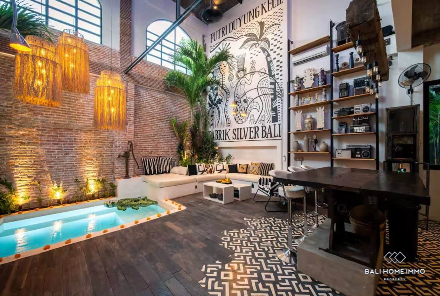 Unique 2 Bedroom Modern Villa with Indoor Pool for Sale in Bali Berawa