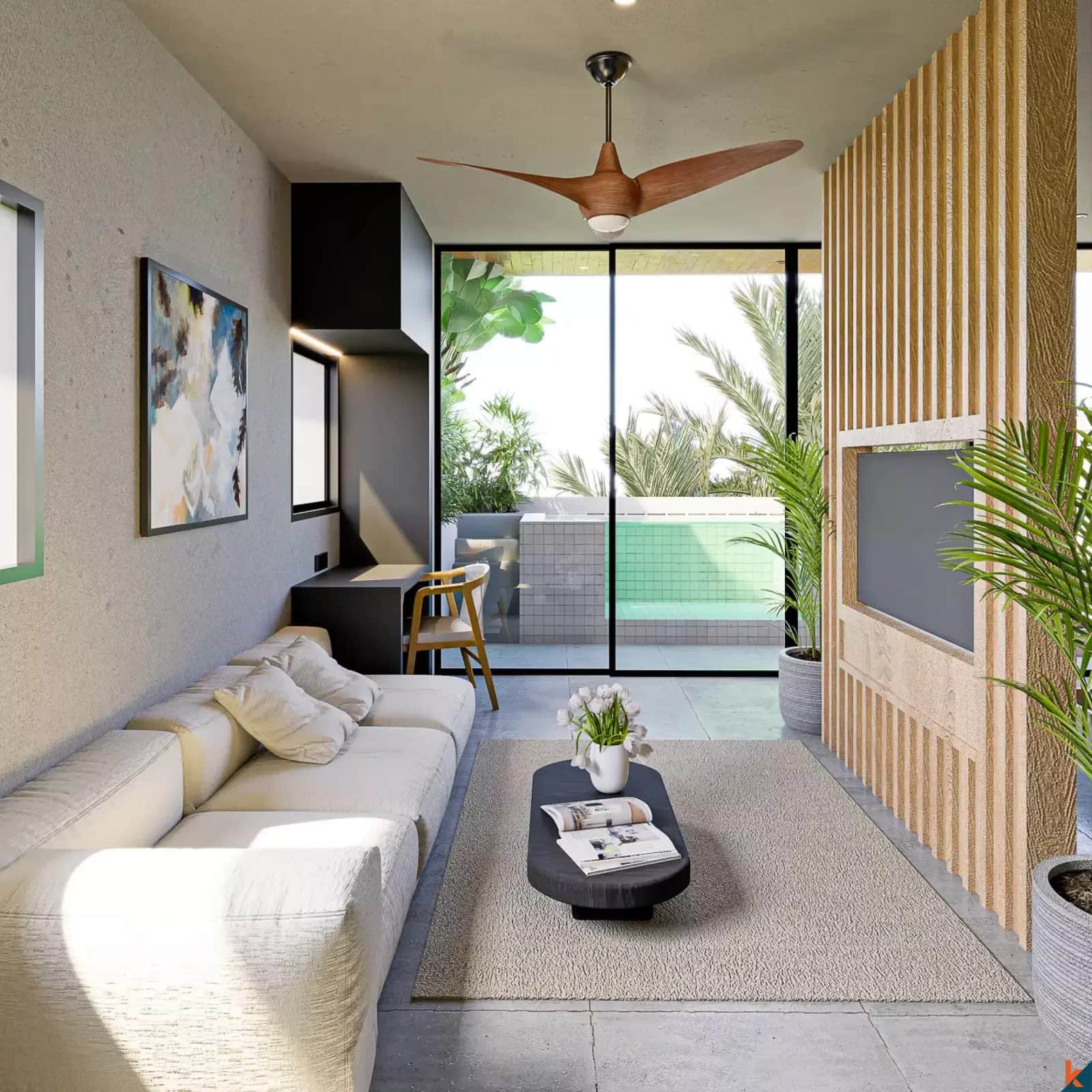 1-bedroom leasehold apartment in Ungasan — photo 3 of 5