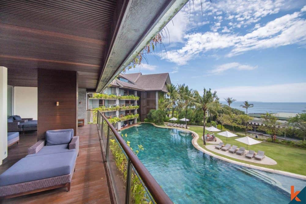 Luxury two bedroom beachfront apartment in Batu Bolong