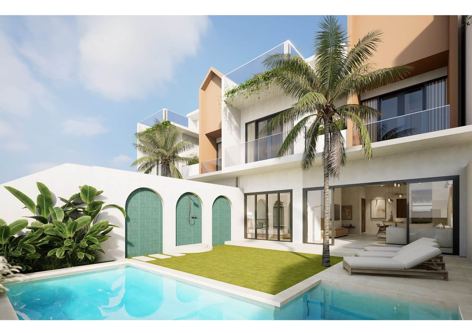 Contemporary 4 Bedroom Villa for Sale Leasehold in Cemagi Bali