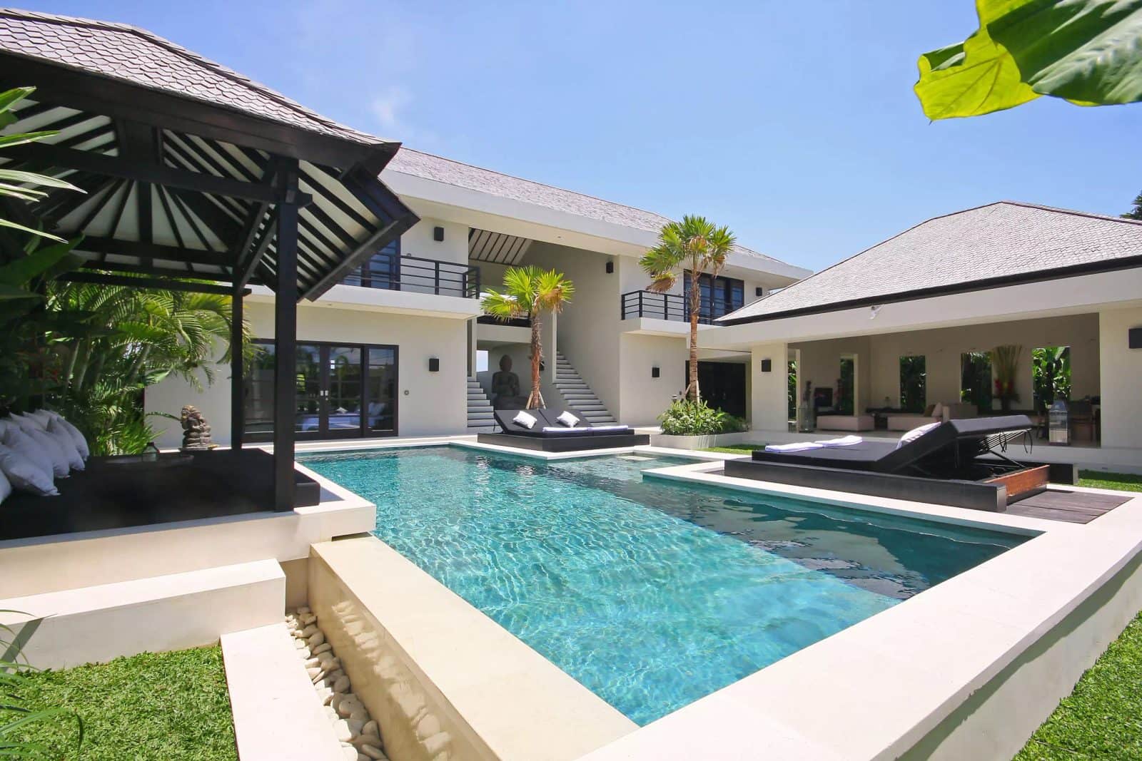 Modern 4 Bedroom Villa with Balcony Rice Field Views for Sale in Berawa