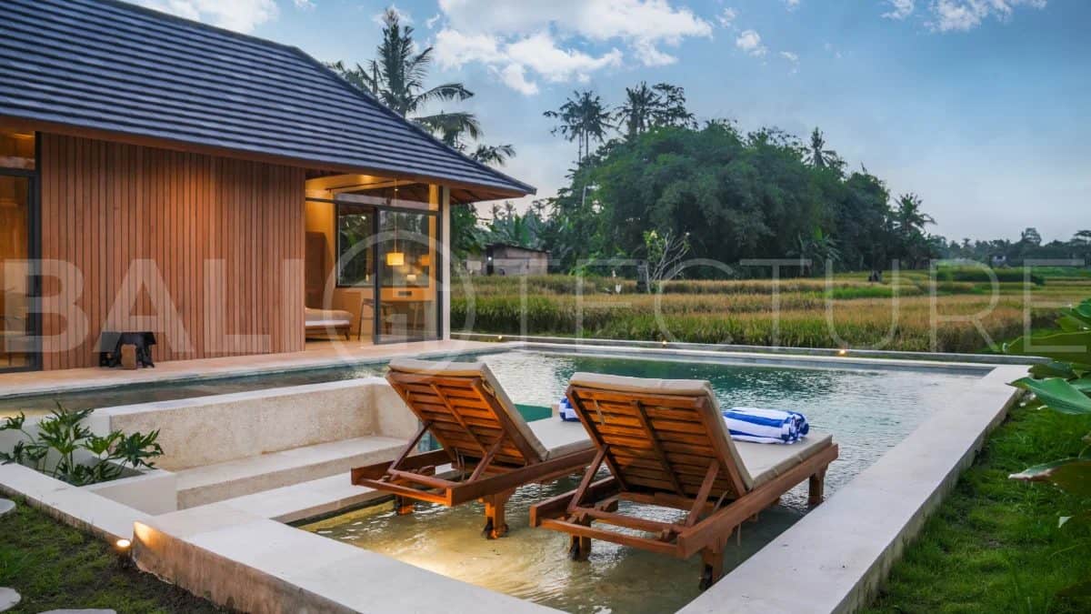 Unobstructed Ricefield Views 3 Bedroom Villa for Sale in Pejeng Ubud