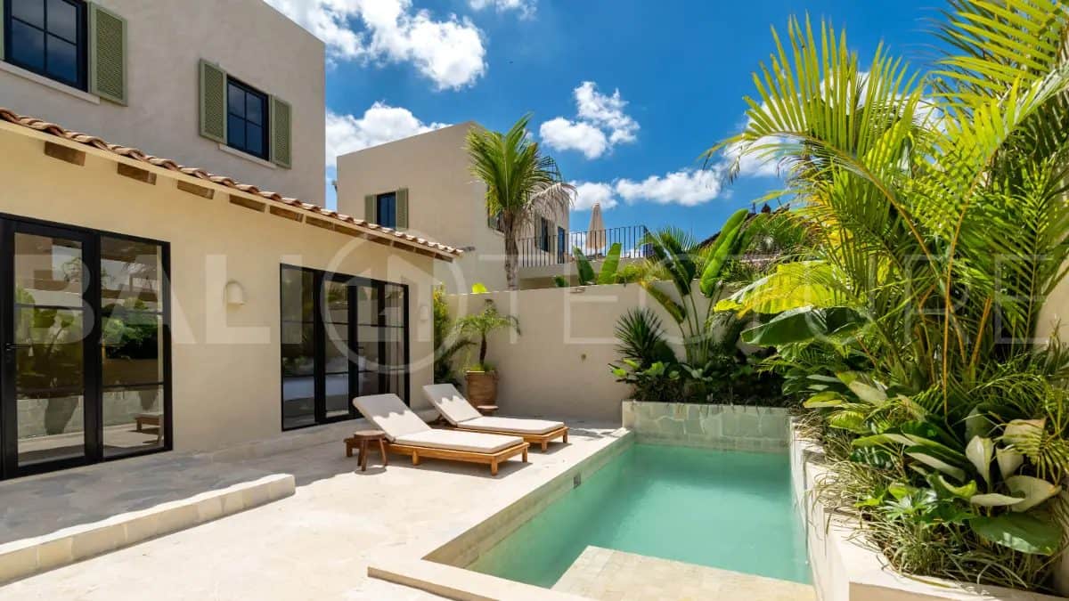 2 Bedroom Villa with Spanish Charm, Rooftop, and Private Pool for Sale In Canggu