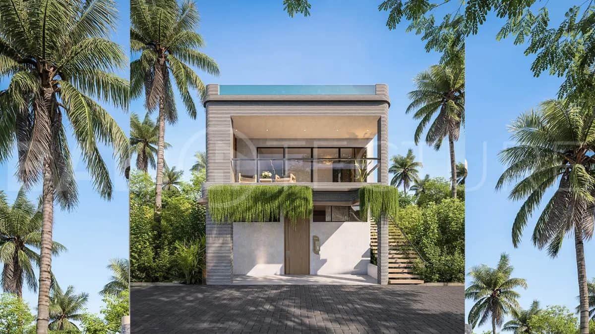 Stunning 5 Bedroom Ocean View Freehold Villa with Rooftop Entertainment Area in Uluwatu
