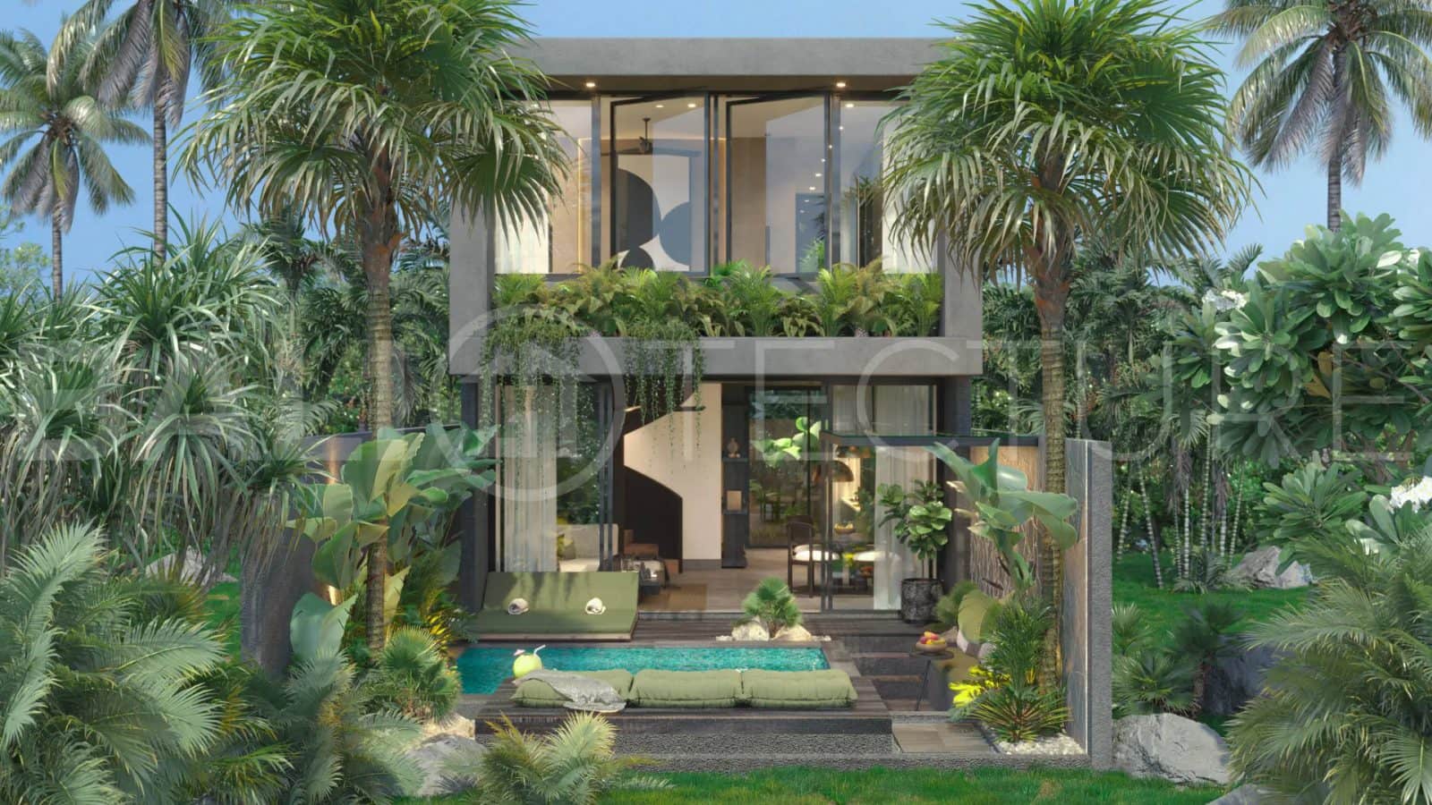 2 Bedroom Tropical Modern Villa in Uluwatu for Sale