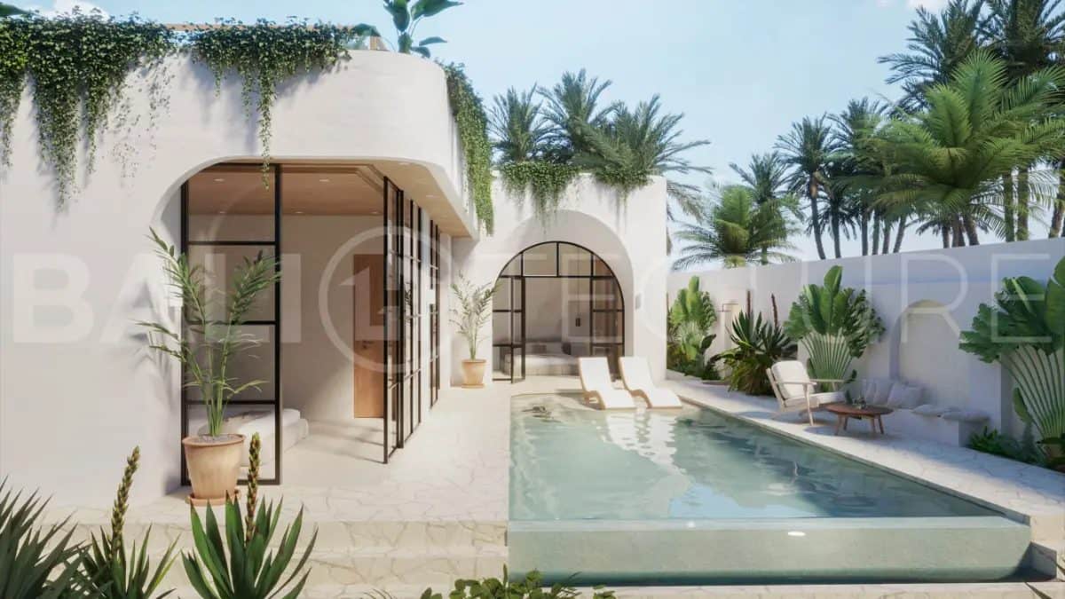 Tranquil Mediterranean Style Home in Ubud’s Cultural Center, 2BR Villa with Private Pool