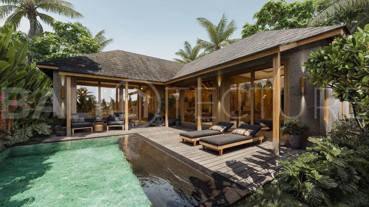 Off-Plan Modern Wooden Style 2-Bedroom Villa for Sale in Ubud