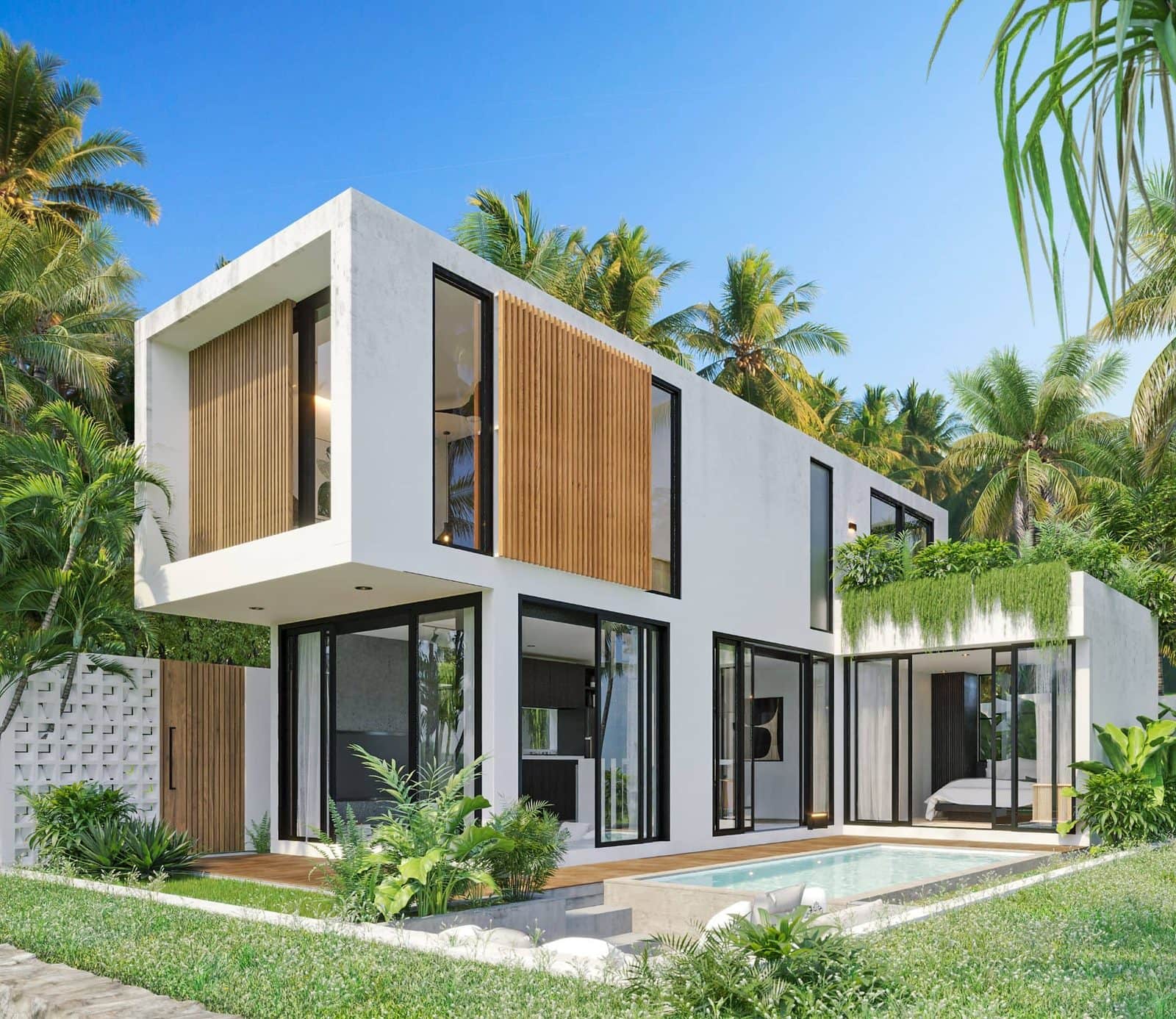 3 Bedroom Villa For Sale With Tropical Design In Cemagi