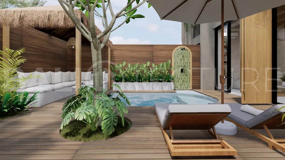 Off-Plan Tropical 2 Bedroom Villa for Sale near Bingin Beach