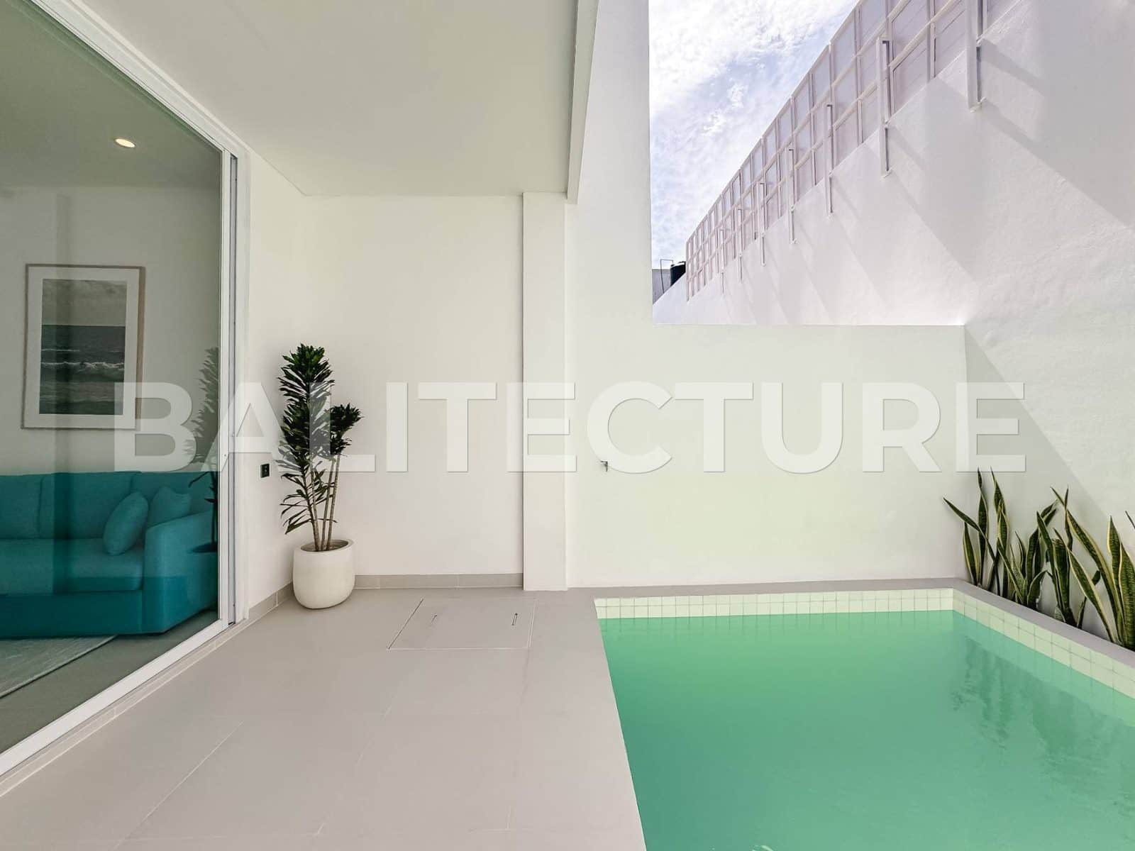 Leasehold 2-bedroom Modern Townhouse for Sale in Canggu Batu Belig – Under Final Construction