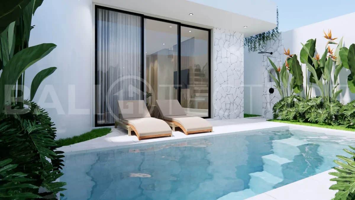 Modern 1 Bedroom Ocean View Villa for Sale in Melasti