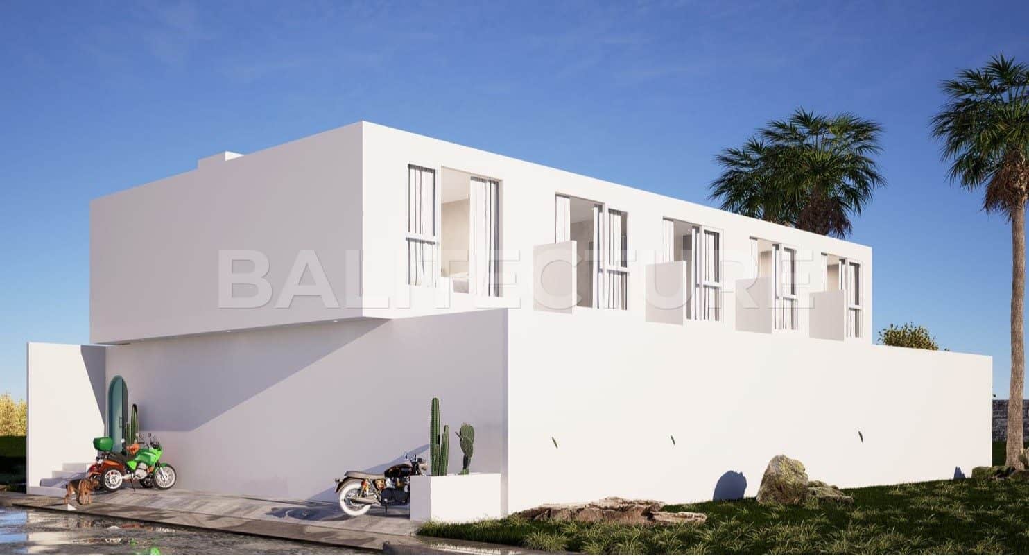 Off-plan Leasehold 2-bedroom Modern Townhouses for Sale in Canggu Batu Belig
