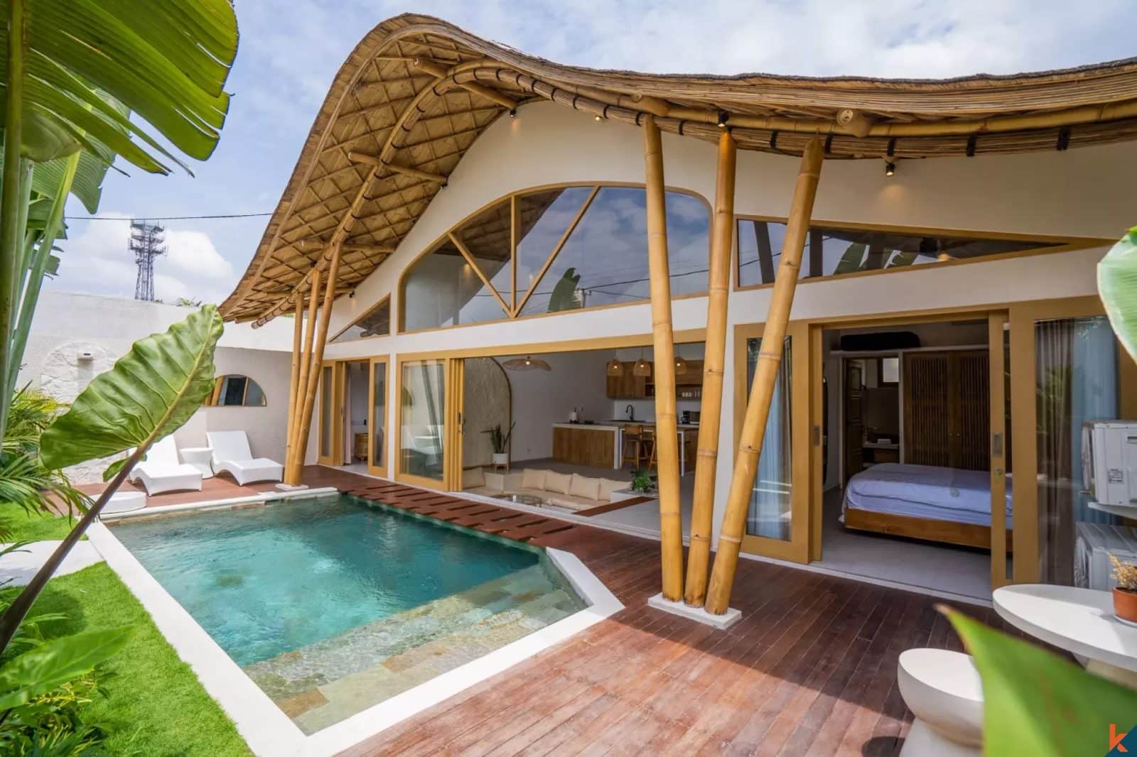 Tropical Design Off-Plan Two Bedroom Leasehold Villa in Kerobokan - Semer