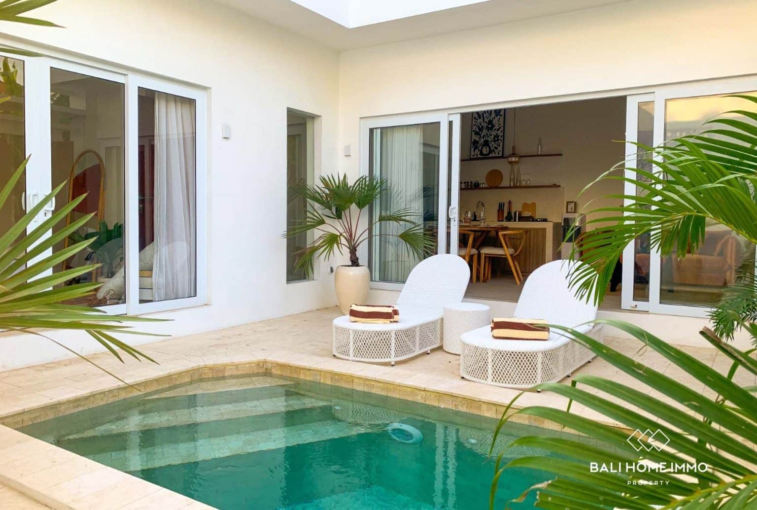 Modern Minimalist 1 Bedroom Villa for Leasehold Sale in Canggu Bali