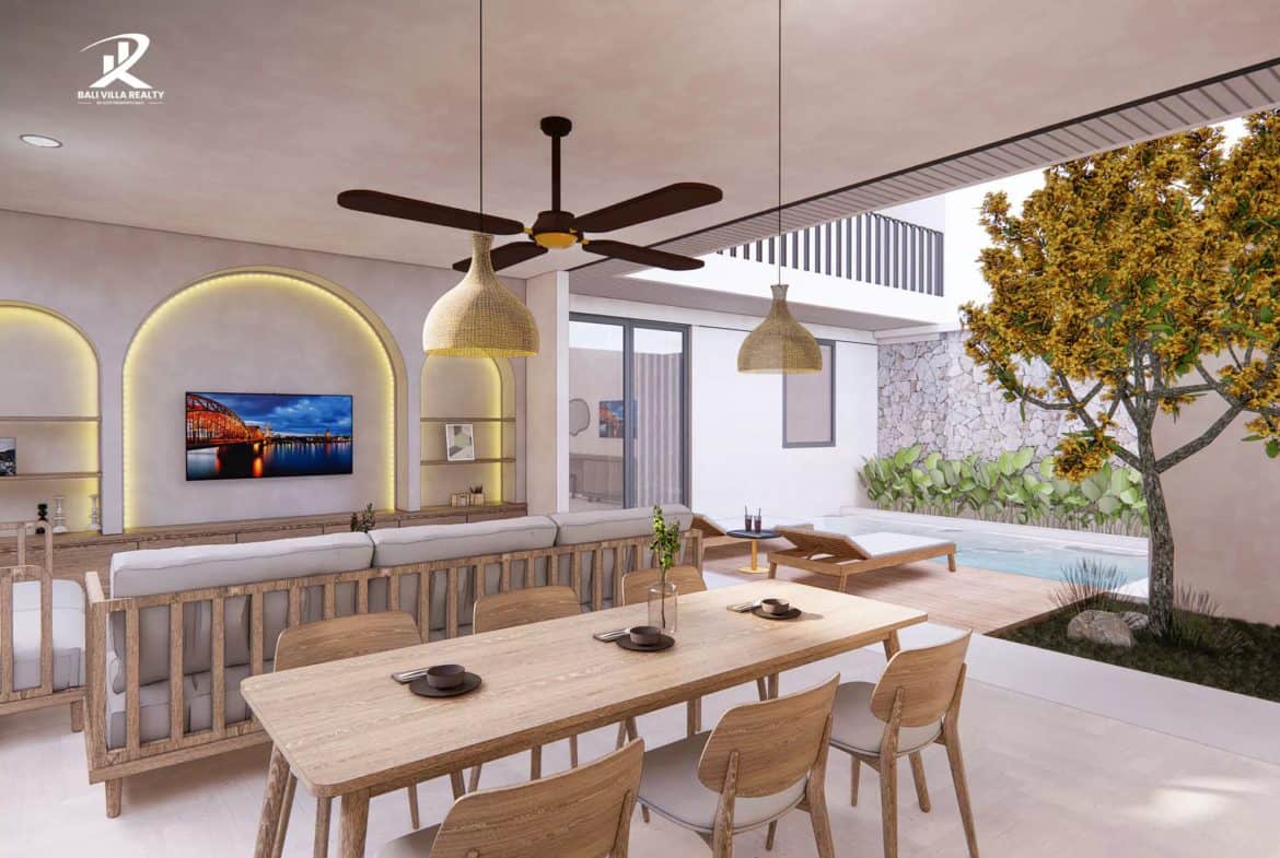 Wonderful Modern 3 Bedrooms Villa For Sale Freehold in Jimbaran, Bali
