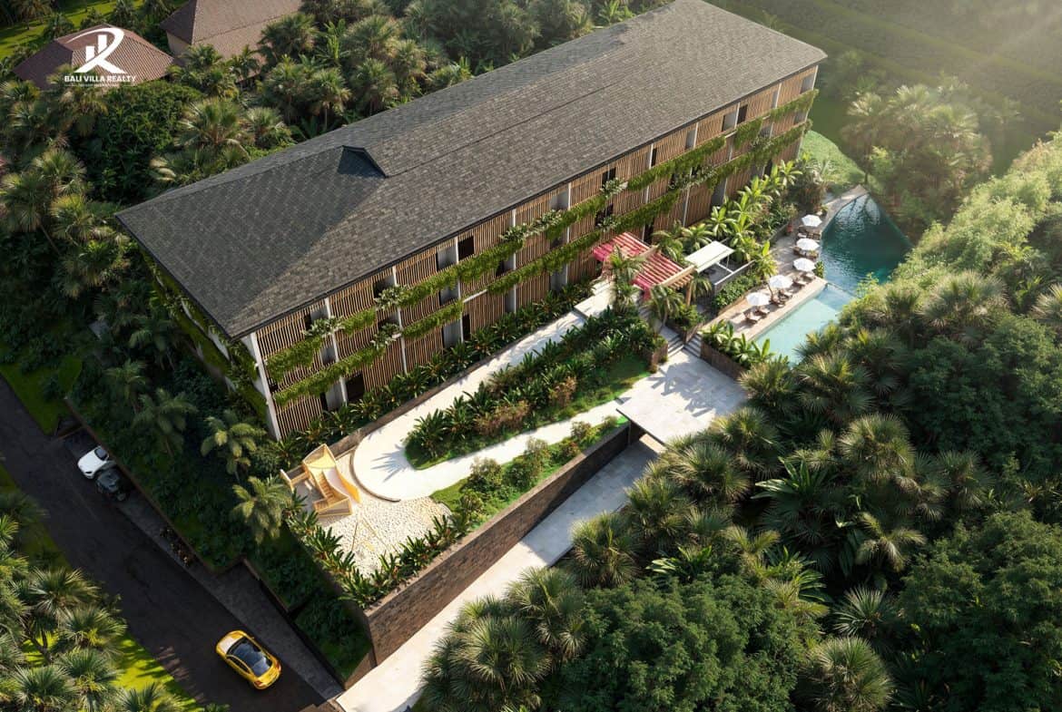 Under Construction 2-BR Earthy Design Apartment For Sale Leasehold in Ubud with Jungle Views
