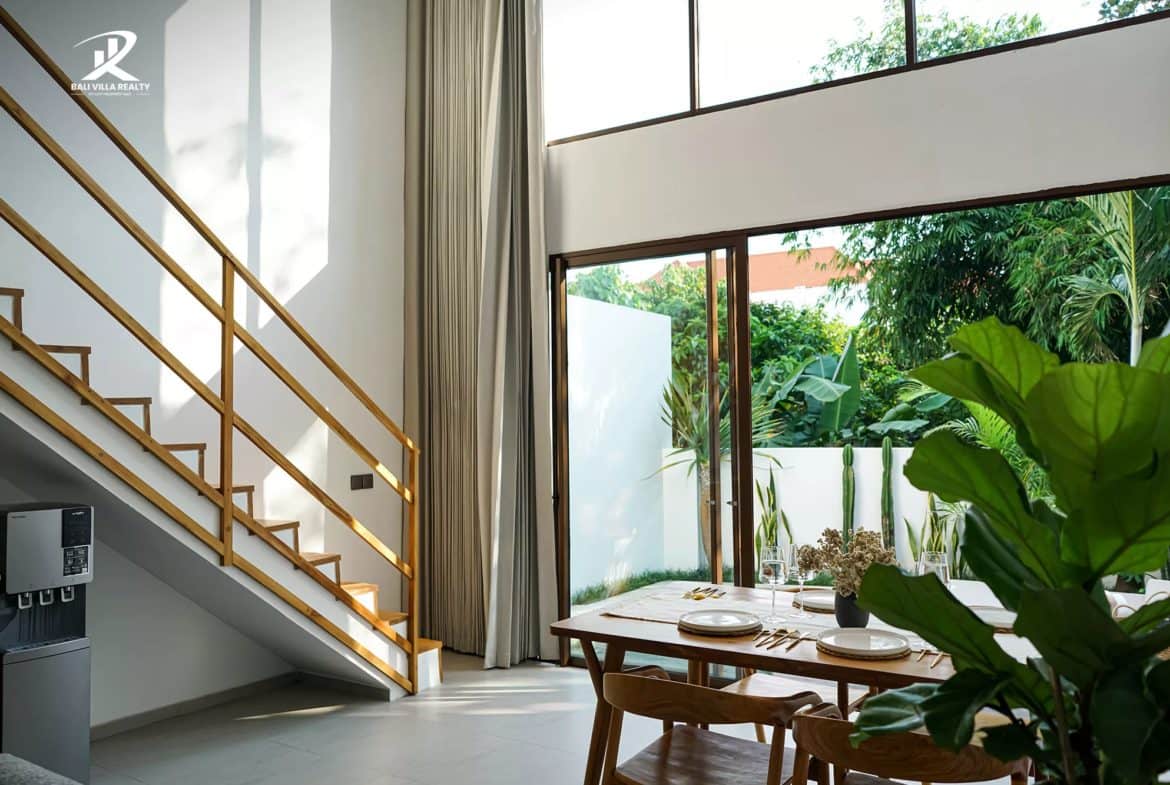 1BR Modern Loft Villa in Pererenan for Leasehold with Mezzanine Living
