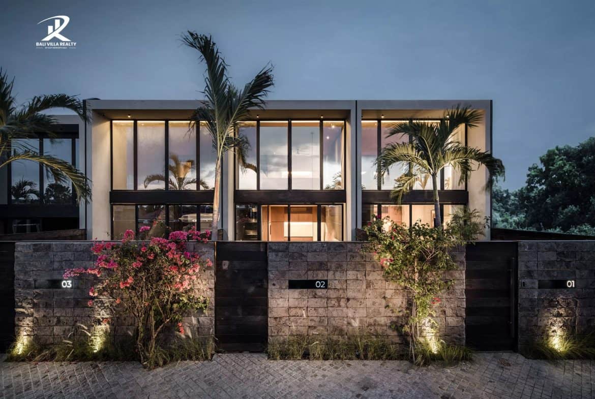 Umalas Chic: The Ultimate Designer Townhouse | Tropical Minimalist Sanctuary For Sale Leasehold