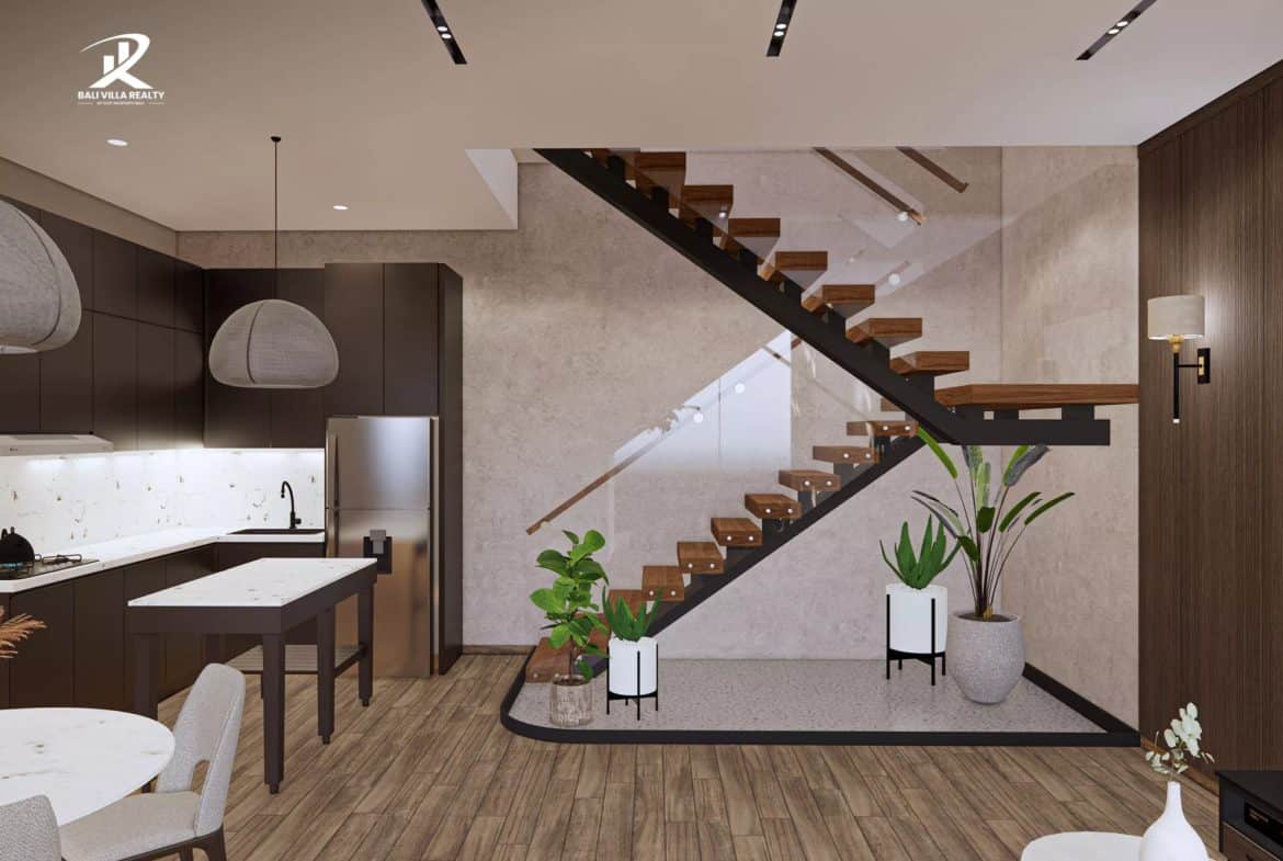 3-Level Rice Field Revelry: A Leasehold Modern Pererenan Masterpiece for Sale