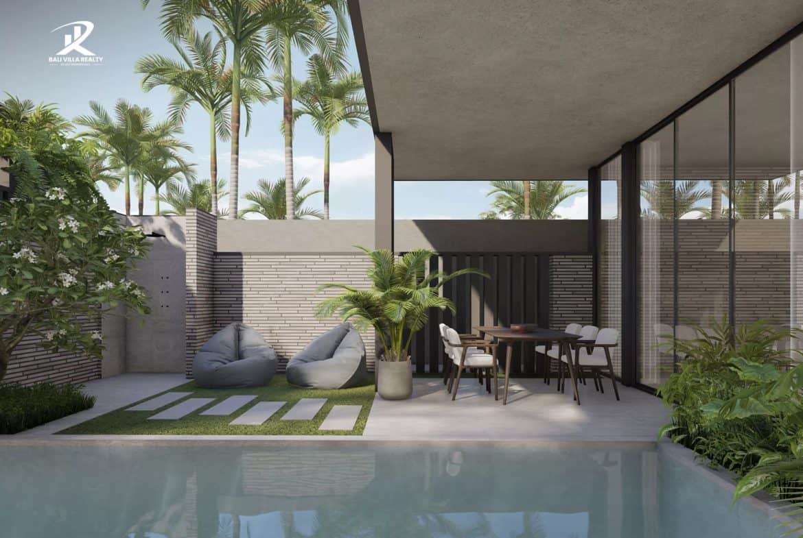 2BR Modern Contemporary Kedungu Villa with Tri Angga Concept: 32-Year Leasehold For Sale