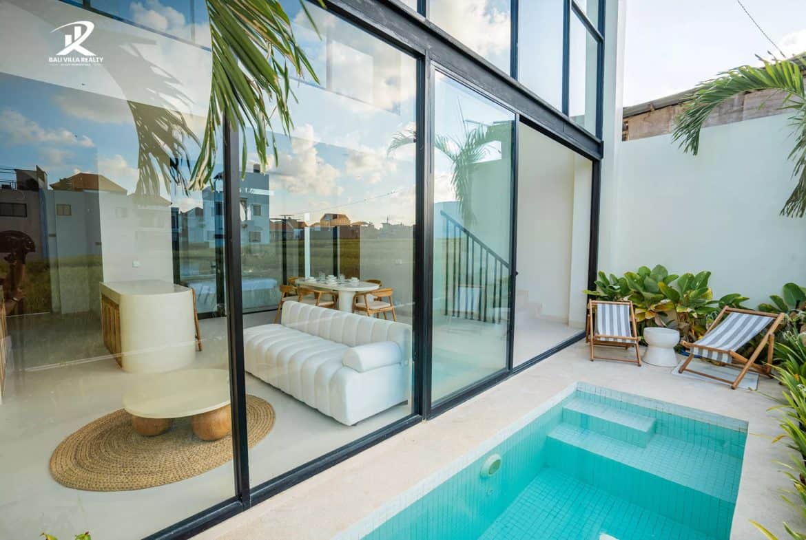 Installment Option: 2BR Mediterranean Leasehold Villa with Rice Field Views in Kerobokan