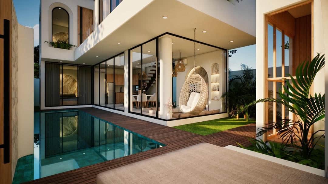 Offplan 3 Bedroom Villa for Sale Leasehold in Berawa