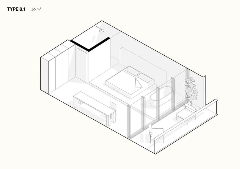 1-bedroom leasehold apartment in Seseh/Cemagi — photo 4 of 5