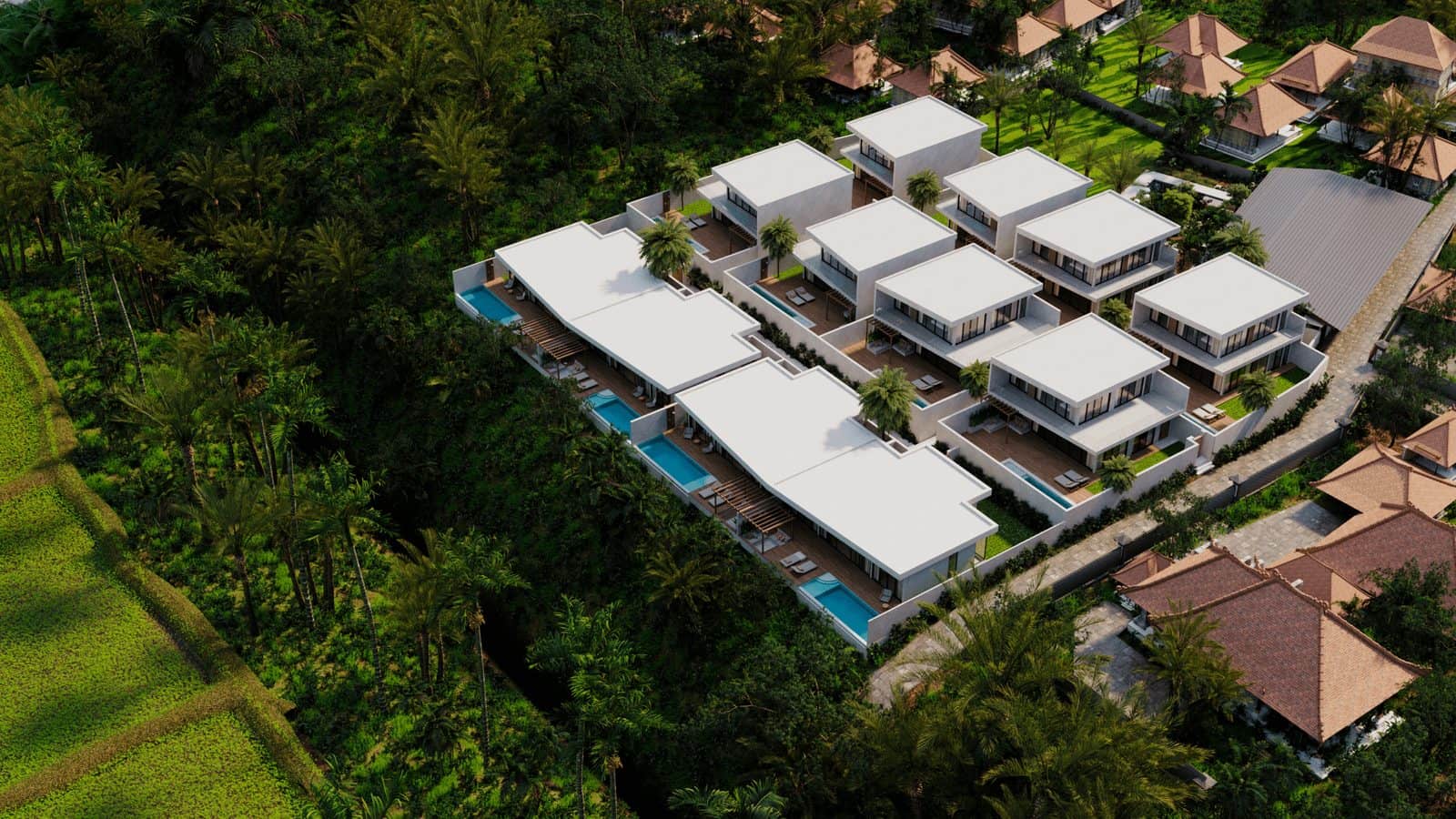 Modern 2–3 BR Villas With River & Jungle Views Just 10 Minutes from Ubud City Center