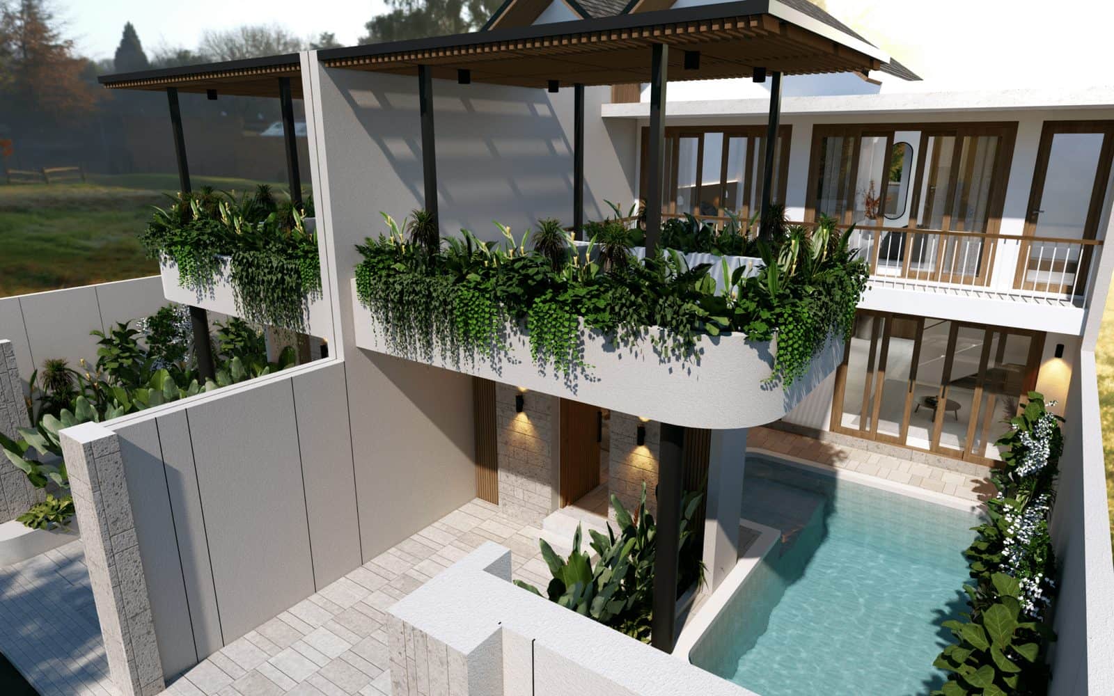 Two bedroom villa steps away from the beach