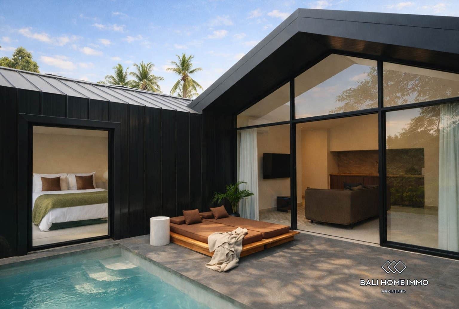 2 Bedrooms Modern Villa with jungle and valley view for sale in UBud - RF10807C
