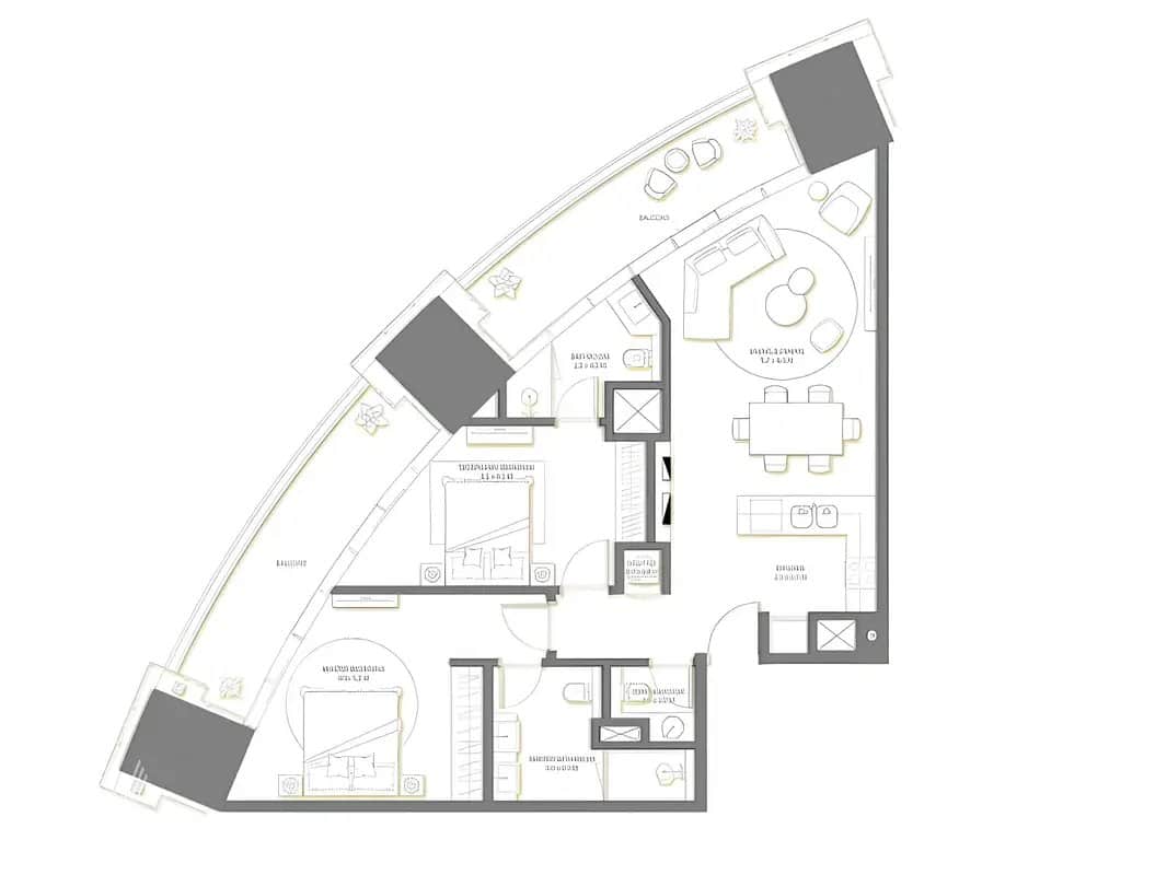 2-bedroom freehold apartment in Palm Jumeirah — photo 3 of 5