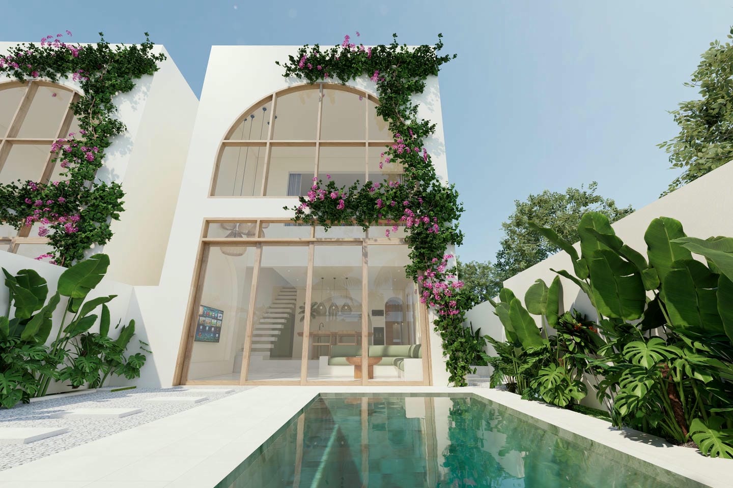 Offplan 1 Bedroom Tropical Villa for Sale Freehold in Kuta Lombok Be-2553