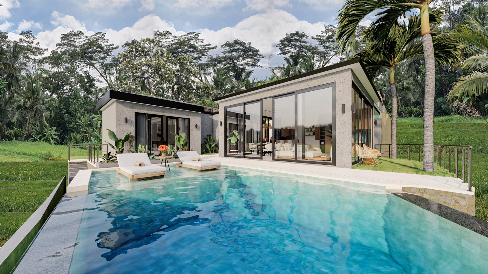 OFFPLAN 3 BEDROOM VILLA FOR SALE LEASEHOLD IN UBUD BE-2584