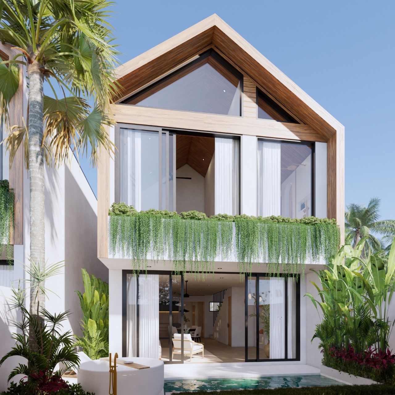 MODERN 2 BEDROOM VILLA IN SEMINYAK FOR SALE LEASEHOLD BE-571