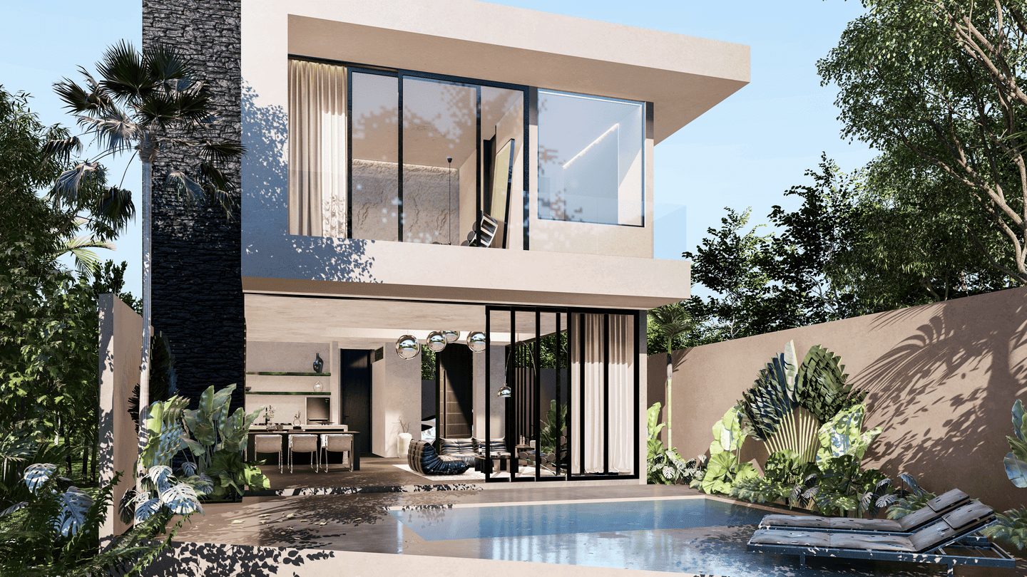 Ready Now Ricefield View 2 Bedroom Villa for Sale Leasehold in Munggu Be-2523
