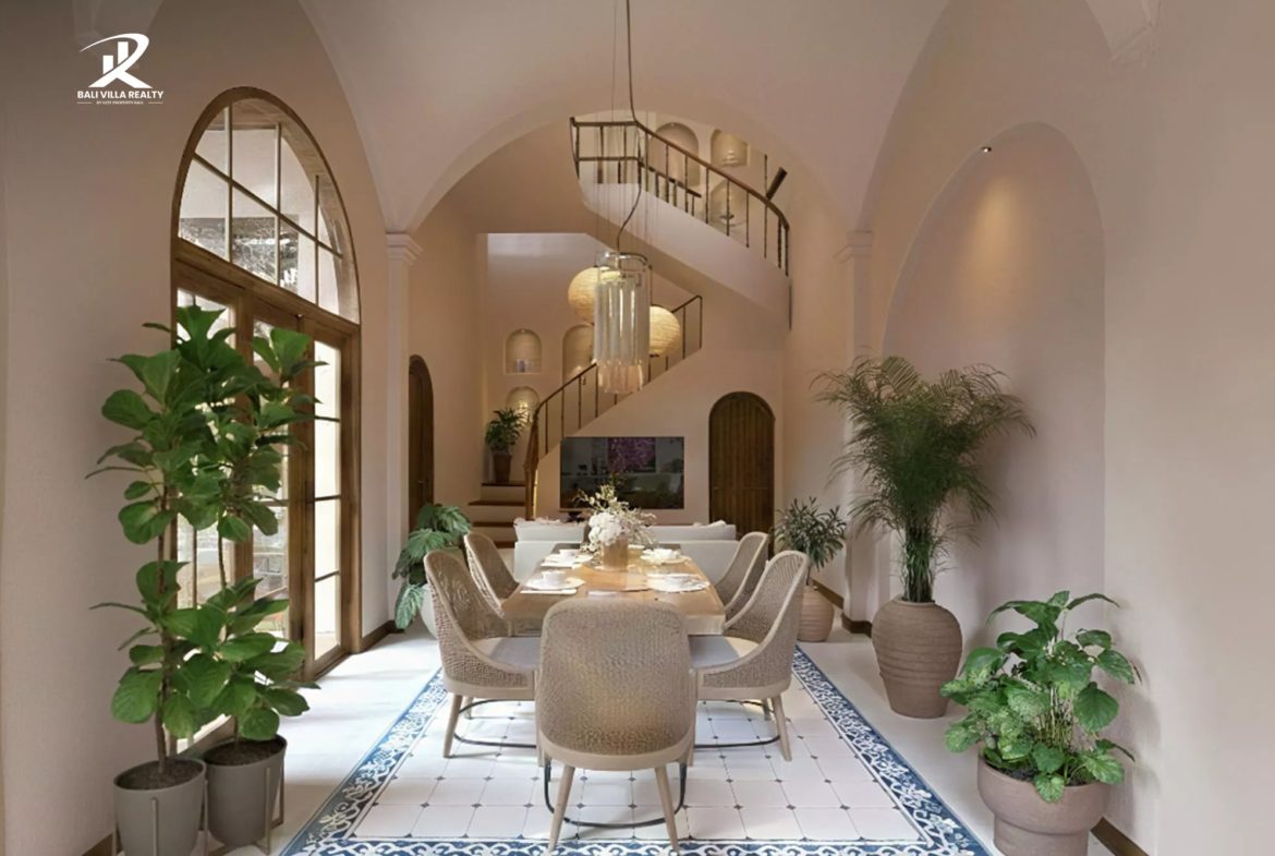 2-Bedroom Mediterranean & Colonial Villa – 500m from Bingin Beach For Sale Leasehold