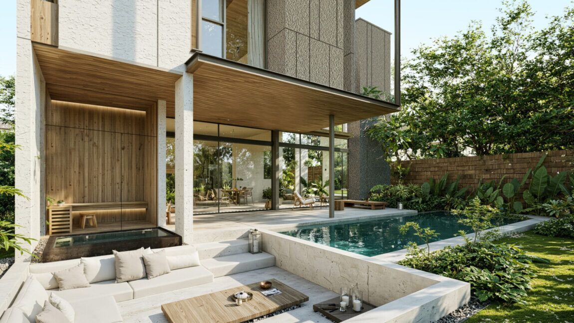 An exclusive collection of 12 eco-luxury villas on Bali’s tranquil west coast